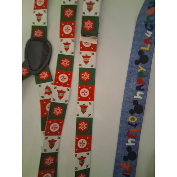 Disney and Christmas Suspenders Men and Boy Holidays Mickey Mouse Character - Picture 2 of 8